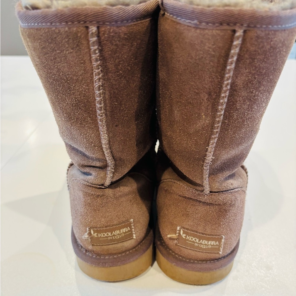 UGGS Koolaburra Chestnut Suede Ankle Boots size 10 - Picture 7 of 9